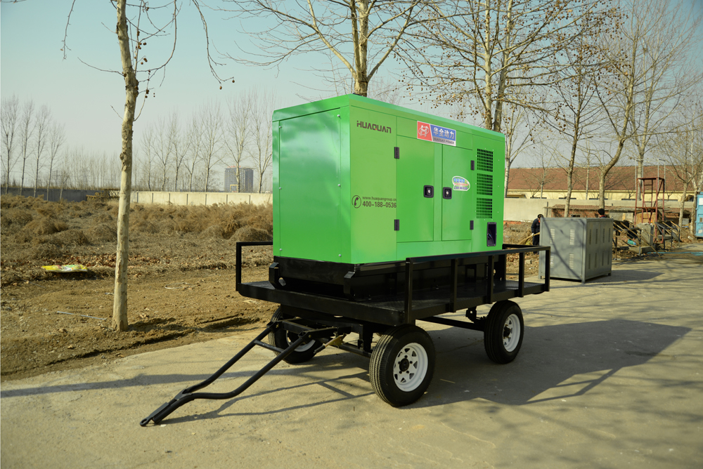 50kw玉柴發(fā)電機(jī)組（移動拖車+靜音箱）